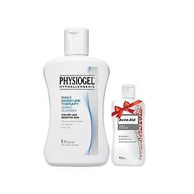 Physiogel Sữa Rửa Mặt Dịu Nhẹ Daily Moisture Therapy Dermo-Cleanser 150ml TẶNG Gel Rửa Mặt Acne Aid 30ml