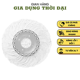 Hình ảnh Bông Lau Nhà Xoay 360 Độ OMEGA SUPA MOP Đài Loan - Sợi Bông Mềm Mịn - Thấm Hút Tốt - Chống Trầy Xước Sàn Gỗ