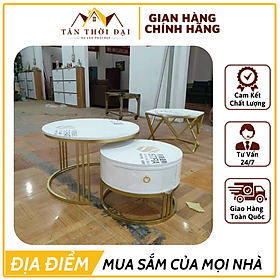 Mua Bàn Trà Sắt Tĩnh Điện Mặt Đá 3d  Bàn Trà Sô Pha Mẫu Décor - Tổng Kho Nội Thất Tân Thời Đại