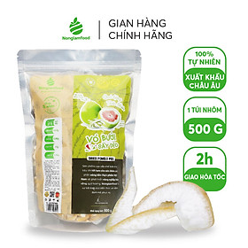 Vỏ bưởi sấy dẻo Nonglamfood 500g | Ngon chuẩn dưỡng chất | Tăng đề kháng | Ăn kiêng & Giảm cân