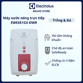 Máy nước nóng trực tiếp Electrolux 4.5kW - Trắng & Đỏ - EWE451GX-DWR