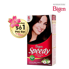 Thuốc nhuộm dưỡng tóc phủ bạc thảo dược Bigen Speedy Thương hiệu Nhật Bản 80ml dạng kem
