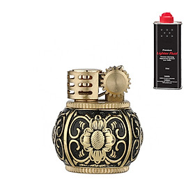 Mua Combo Hộp Quẹt Bật Lửa Xăng Đá  Z583-101  Họa Tiết Hoa Văn Cổ Điển + Tặng Bình Bơm Xăng Chuyên Dụng Cho Bật Lửa