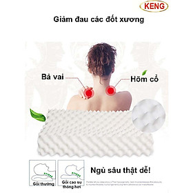 Gối cao su non cao cấp Thái Lan Ventry chống vẹo cổ cột sống, đàn hồi tốt, cho người lớn, người già,...