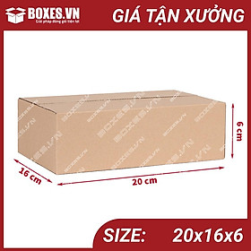 Mua 20x16x6 Combo 50 hộp Carton đóng gói hàng giá tại xưởng