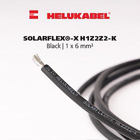 Dây cáp DC HELUKABEL SOLARFLEX-X H1Z2Z2-K | Black | 1 x 6 mm²