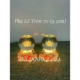 Mua ĐÈN THỜ PHA LÊ CAO CẤP TRÒN 70 (9.5cm) 1 CẶP
