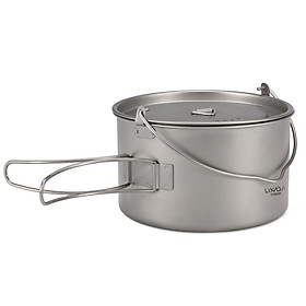 Nồi Titanium Lixada 1.25L Siêu Nhẹ Gập Lại Dễ Đem Đi Xa