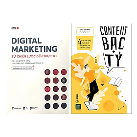 Combo 2Q Sách Marketing : Digital Marketing - Từ Chiến Lược Đến Thực Thi  +  Content Bạc Tỷ