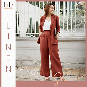 (Ảnh Thật) Quần Linen dáng dài form suông