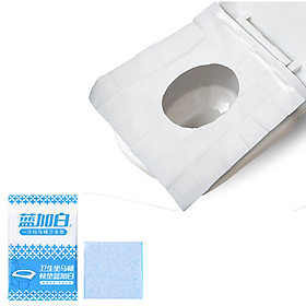 Túi 10 miếng giấy lót vệ sinh dùng một lần không thấm nước nhỏ gọn tiện dụng phù hợp với mọi lứa tuổi