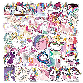 Sticker 50 miếng hình dán Pony