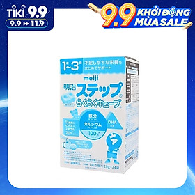 Hộp 24 thanh Sữa bột công thức Meiji Hohoemi Milk cho bé 1 đến 3 tuổi