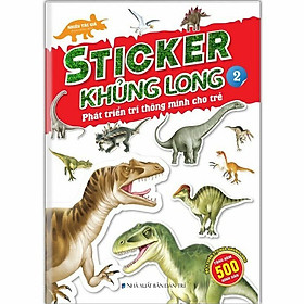 Hình ảnh sách Sách - Sticker khủng long: Phát triển trí thông minh cho trẻ 2 (8 trang sticker)