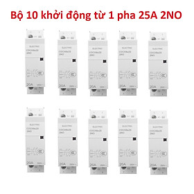 combo 10 khởi động từ 1 pha 25A 2NO 220V - HÀNG CHUẨN