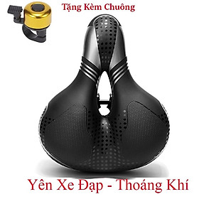 Yên xe đạp thể thao , Carbon siêu êm - Màu Bạc , Chính hãng Shengxin , da PU cao cấp - Tặng kèm chuông