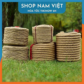 Dây Thừng Trang Trí Nhà Cửa Sợi Gai Tự Nhiên (Bán Theo Mét)