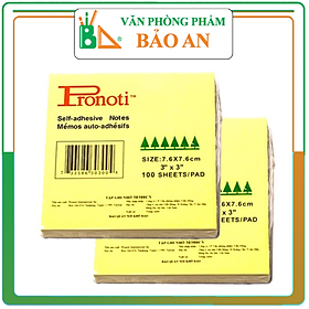 Giấy Nhắn Pronti Ghi Chú Công Việc Size 3*3 Sản Phẩm Rất Tiện Dụng Và Không Thể Thiếu Trong Công Việc Vặn Phòng Thông Qua Việc Ghi Chú, Ghi Nhớ Hoặc Đánh Dấu Những Việc Cần Làm Theo Kế Hoạch.