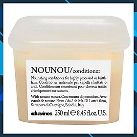 Dầu xả siêu mượt cho tóc khô hư tổn do hóa chất uốn duỗi nhuộm - Davines Nounou Conditioner 250ml