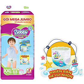 Tã Quần Bobby Đệm Lưng Thấm Mồ Hôi Mega Jumbo XXL88 (88 Miếng) - Phiên Bản Hè Vui Nhộn