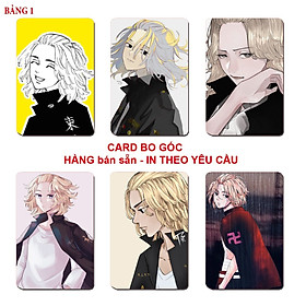 Card bo góc Mikey Sano Manjiro 6 ảnh khác nhau/ Thẻ card hình Sano Manjino Mikey Anime Tokyo Revengers