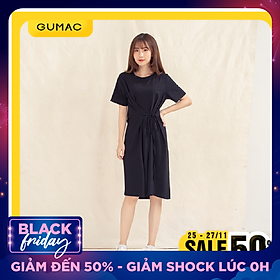 Đầm váy nữ DA1010 GUMAC thiết kế thắt dây eo