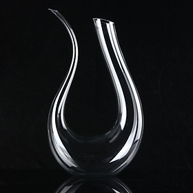 Luxurious Crystal Glass U-shaped Horn Wine Decanter Wine Pourer Wine Container