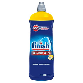 Nước làm bóng và khô chén, đĩa Finish Dishwasher Rinse Aid Shinier & Drier Dishes Lemon Sparkle 800ml QT004996 - hương chanh