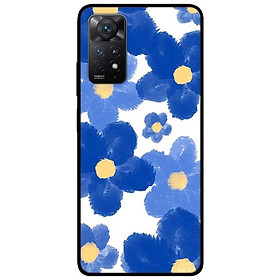 Ốp lưng dành cho Xiaomi Redmi Note 11 Pro mẫu Hoa Vẽ Xanh