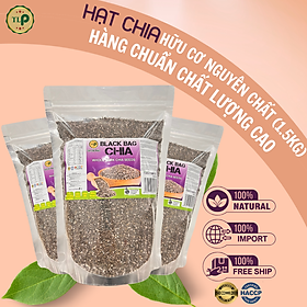 Hình ảnh Hạt Chia Úc TLP.100% Organic Ăn Kiêng Giảm Cân Hạt Chuẩn Sạch Đều Đẹp (1.5kg - gồm 3 Gói 500g)