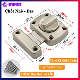 Mua Khóa Chốt Núm Xoay KUNBE Hợp Kim Bền Bỉ An Toàn  Phù Hợp Nhiều Loại Cửa