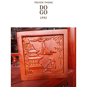 Mua Hộp đựng thuốc lào bằng gỗ Hương sang trọng mặt trạm khác tinh xảo