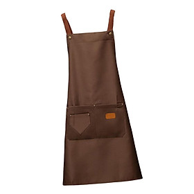 Adjustable  Cooking Kitchen Apron for BBQ Women Men Chef Apron Gray