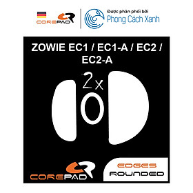 Feet chuột PTFE Corepad Skatez cho Zowie EC1 / EC1-A / EC1-B DIVINA / EC1-C / EC2 / EC2-A / EC2-B DIVINA / EC2-C / EC3-C (2 bộ) - Hàng Chính Hãng