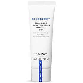 Kem Chống Nắng Vật Lý Innisfree Blueberry Rebalancing Watery Sun Cream SPF45 PA+++ 40ml - 131171586