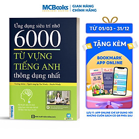 Sách Ứng Dụng Siêu Trí Nhớ 6000 Từ Vựng Tiếng Anh Thông Dụng Nhất
