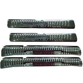 Bộ Nẹp Bước Chân Trong Ngoài Mạ Titan Cao Cấp Dành Cho Ô Tô Soluto Kiểu Thẳng