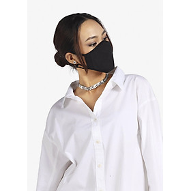 Khẩu trang thời trang cao cấp Soteria Black ST110, bộ lọc bụi mịn N95 BFE PFE > 99% đến 0.1 micromet