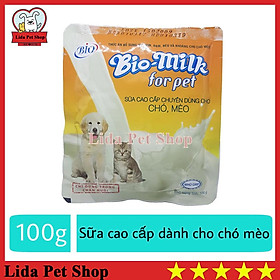 Sữa cho chó mèo thú cưng Bio Milk 100g - Sữa bột cho chó mèo