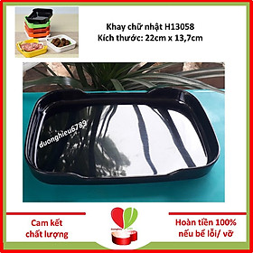 Khay Nhựa Phíp, Khay Chữ Nhật Để Thịt Nướng H13058 - Duonghieu6789