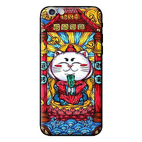 Ốp in cho iPhone 6s Mèo May Mắn Trắng - Hàng chính hãng