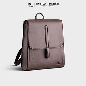Balo da nữ nắp gập cách điệu YUUMY YBA71 - Nâu