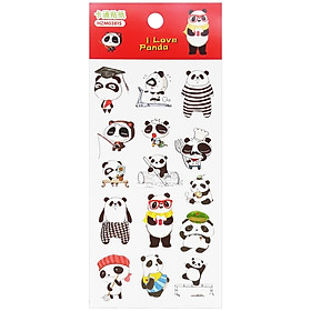 Bộ 3 Sticker Panda GUBHZMT03815 - Mẫu 4