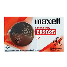 Pin chính hãng Maxell CR2025 Lithium 3V - Made In Japan dành cho đồng hồ, máy tính, smartkey, thiết bị điện tử... - 1 Viên