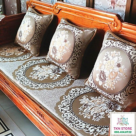 Mua Thảm trải ghế tây âu  đệm ghế  thảm trải trên ghế gỗ giá rẻ (ẢNH THẬT