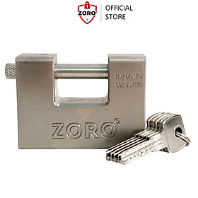 Ổ khoá cửa cầu ngang ZORO nặng 1kg1 chống cắt chống đập chống đục, siêu chịu lực chống trộm