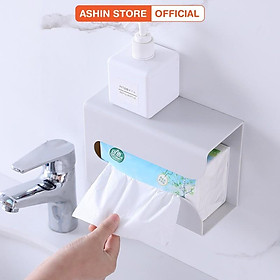 Hộp Đựng Giấy Ăn ,Giấy Vệ Sinh Đa Năng Kèm Miếng Dán Tường Sáng Tạo Mới