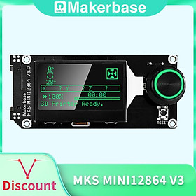 Makerbase MKS MINI12864 V3 Chèn thẻ SD Side LCD Màn hình hiển thị thông minh Bộ phận máy in 3D MKS SKR VORON mini 12864