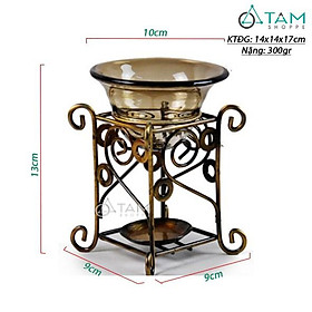 Mua Đèn đốt nến tinh dầu khung sắt vuông