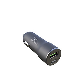 Củ sạc xe hơi nhanh 2 cổng USB QC 3.0 và Type C PD Zadez 36W ZCA-4831 - Hàng Chính Hãng